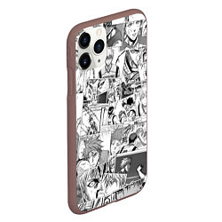 Чехол iPhone 11 Pro матовый Kuroko no Basket pattern, цвет: 3D-коричневый — фото 2