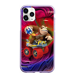 Чехол iPhone 11 Pro матовый Mario Donkey Kong Nintendo Video Game, цвет: 3D-светло-сиреневый
