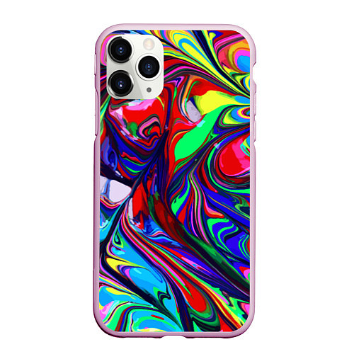 Чехол iPhone 11 Pro матовый Vanguard color pattern Expression / 3D-Розовый – фото 1