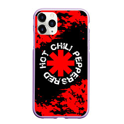 Чехол iPhone 11 Pro матовый Red hot chili peppers RHCP, цвет: 3D-сиреневый