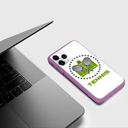Чехол iPhone 11 Pro матовый TENNIS Теннис, цвет: 3D-фиолетовый — фото 2