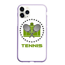 Чехол iPhone 11 Pro матовый TENNIS Теннис, цвет: 3D-светло-сиреневый