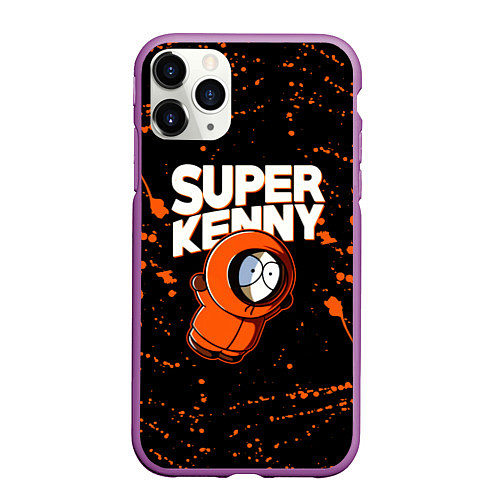 Чехол iPhone 11 Pro матовый Южный парк - Кенни / 3D-Фиолетовый – фото 1
