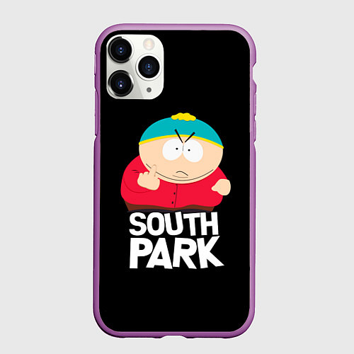Чехол iPhone 11 Pro матовый Южный парк - Эрик / 3D-Фиолетовый – фото 1