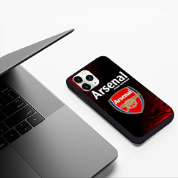 Чехол iPhone 11 Pro матовый АРСЕНАЛ Pro Sport - Разводы, цвет: 3D-черный — фото 2