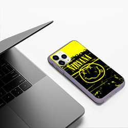 Чехол iPhone 11 Pro матовый NIRVANA гранж, цвет: 3D-серый — фото 2