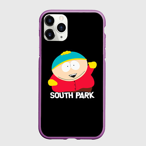 Чехол iPhone 11 Pro матовый Южный парк - Эрик Eric / 3D-Фиолетовый – фото 1
