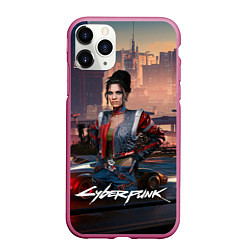 Чехол iPhone 11 Pro матовый Panam Cyberpunk2077