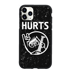 Чехол iPhone 11 Pro матовый Hurts КОТ Потертости, цвет: 3D-черный