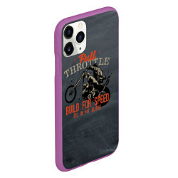 Чехол iPhone 11 Pro матовый Full Throttle Полный газ, цвет: 3D-фиолетовый — фото 2