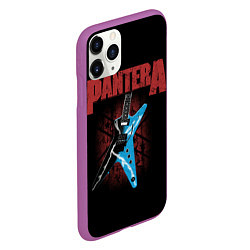 Чехол iPhone 11 Pro матовый PANTERA гитара, цвет: 3D-фиолетовый — фото 2