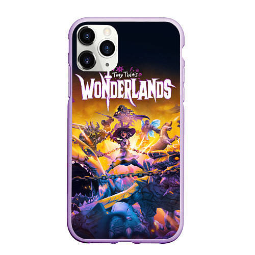 Чехол iPhone 11 Pro матовый Tiny Tinas Wonderlands Крошка Тина / 3D-Сиреневый – фото 1