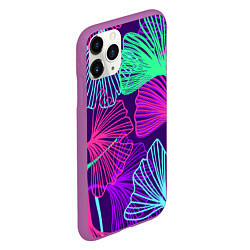 Чехол iPhone 11 Pro матовый Neon color pattern Fashion 2023, цвет: 3D-фиолетовый — фото 2