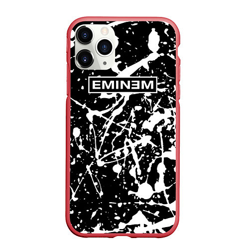 Чехол iPhone 11 Pro матовый Eminem Эминема / 3D-Красный – фото 1