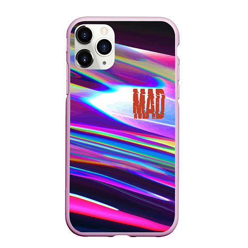 Чехол iPhone 11 Pro матовый Neon pattern Mad / 3D-Розовый – фото 1