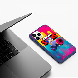 Чехол iPhone 11 Pro матовый Bonny Бонни Brawl Stars, цвет: 3D-тёмно-синий — фото 2