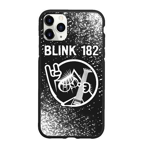 Чехол iPhone 11 Pro матовый Blink 182 КОТ Спрей / 3D-Черный – фото 1