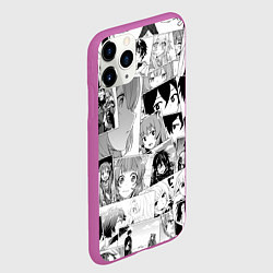 Чехол iPhone 11 Pro матовый Восхождение героя щита паттерн, цвет: 3D-фиолетовый — фото 2