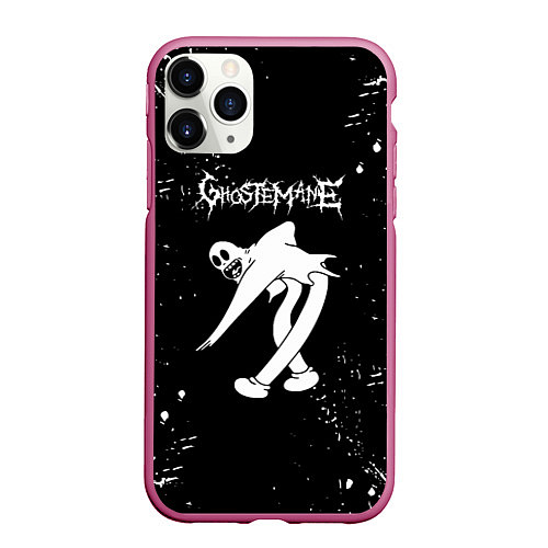 Чехол iPhone 11 Pro матовый Ghostemane Rap Гостмейн / 3D-Малиновый – фото 1