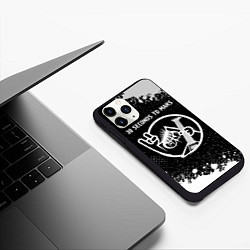 Чехол iPhone 11 Pro матовый 30 Seconds to Mars КОТ Краска, цвет: 3D-черный — фото 2