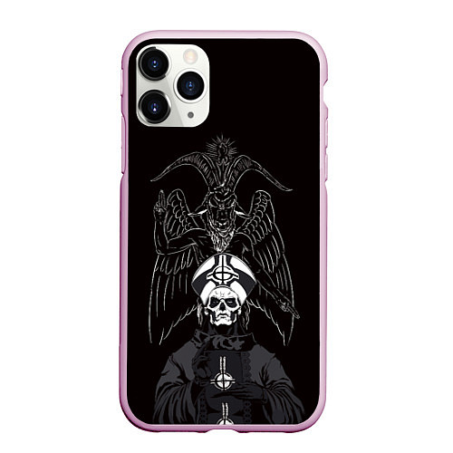 Чехол iPhone 11 Pro матовый Ghost Papa Emeritus / 3D-Розовый – фото 1