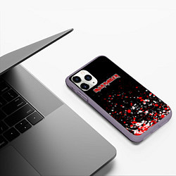 Чехол iPhone 11 Pro матовый Iron maiden, цвет: 3D-серый — фото 2