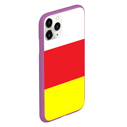 Чехол iPhone 11 Pro матовый СЕВЕРНАЯ ОСЕТИЯ РЕСПУБЛИКА, цвет: 3D-фиолетовый — фото 2