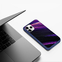 Чехол iPhone 11 Pro матовый Vanguard pattern Fashion 2023, цвет: 3D-тёмно-синий — фото 2