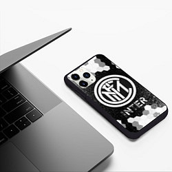 Чехол iPhone 11 Pro матовый ИНТЕР Inter - Графика, цвет: 3D-черный — фото 2