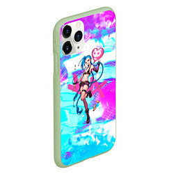 Чехол iPhone 11 Pro матовый JINX ДЖИНКС NEON, цвет: 3D-салатовый — фото 2