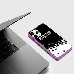 Чехол iPhone 11 Pro матовый LED ZEPPELIN ЛЕД ЗЕППЕЛИН, цвет: 3D-фиолетовый — фото 2