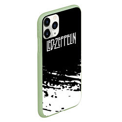 Чехол iPhone 11 Pro матовый LED ZEPPELIN ЛЕД ЗЕППЕЛИН, цвет: 3D-салатовый — фото 2