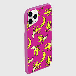 Чехол iPhone 11 Pro матовый Banana pattern Summer Color, цвет: 3D-фиолетовый — фото 2