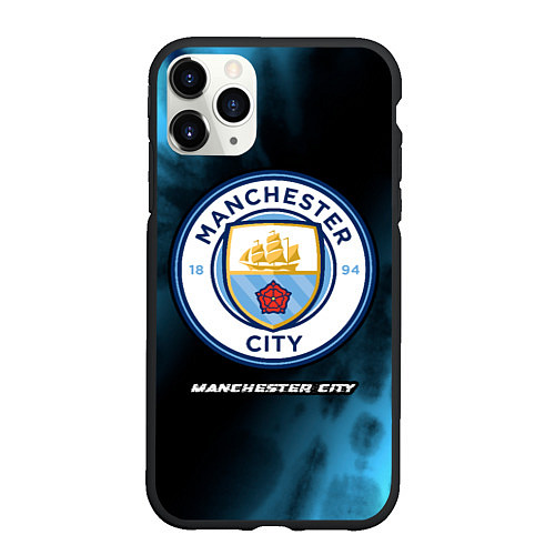 Чехол iPhone 11 Pro матовый МАНЧЕСТЕР СИТИ Manchester City 5 / 3D-Черный – фото 1