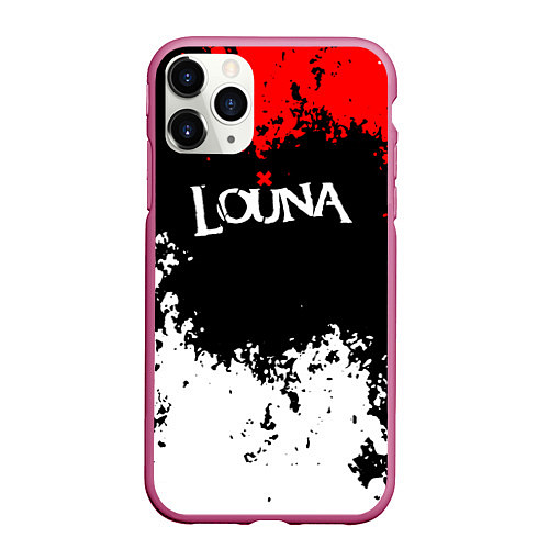 Чехол iPhone 11 Pro матовый Louna band / 3D-Малиновый – фото 1