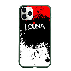 Чехол iPhone 11 Pro матовый Louna band, цвет: 3D-темно-зеленый