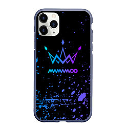 Чехол iPhone 11 Pro матовый Mamamoo neon, цвет: 3D-серый