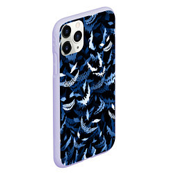 Чехол iPhone 11 Pro матовый Drain monsters, цвет: 3D-светло-сиреневый — фото 2