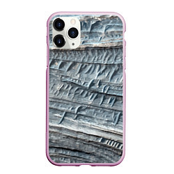 Чехол iPhone 11 Pro матовый Текстура скалы Mountain Stone, цвет: 3D-розовый