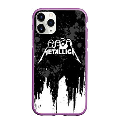 Чехол iPhone 11 Pro матовый Metallica музыканты