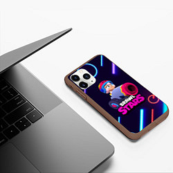 Чехол iPhone 11 Pro матовый Brawl stars Bonny, цвет: 3D-коричневый — фото 2