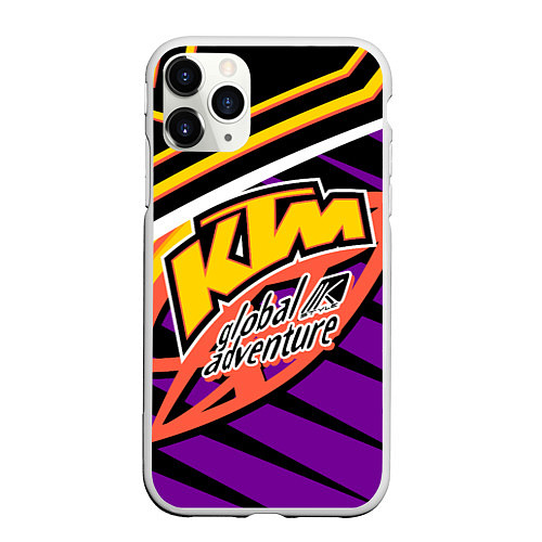 Чехол iPhone 11 Pro матовый KTM VINTAGE 90S / 3D-Белый – фото 1