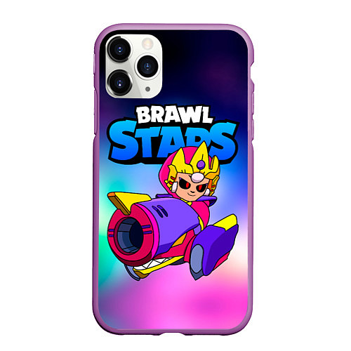 Чехол iPhone 11 Pro матовый Бонни Bonnie Empress Brawl Stars / 3D-Фиолетовый – фото 1