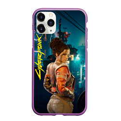 Чехол iPhone 11 Pro матовый Панам Nightcity, цвет: 3D-фиолетовый