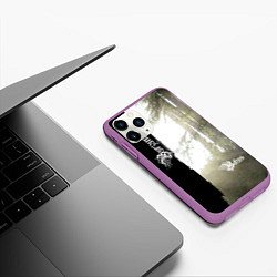 Чехол iPhone 11 Pro матовый Burzum - Belus, цвет: 3D-фиолетовый — фото 2
