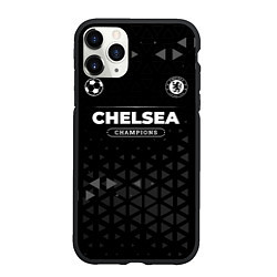 Чехол iPhone 11 Pro матовый Chelsea Форма Champions, цвет: 3D-черный