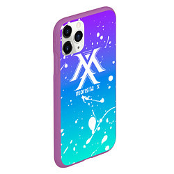 Чехол iPhone 11 Pro матовый Monsta x, цвет: 3D-фиолетовый — фото 2