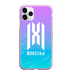 Чехол iPhone 11 Pro матовый Monsta x neon, цвет: 3D-розовый