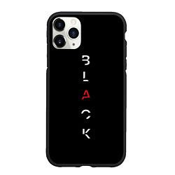 Чехол iPhone 11 Pro матовый Чёрный BLACK, цвет: 3D-черный