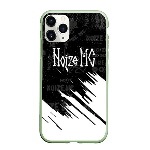 Чехол iPhone 11 Pro матовый Noize mc нойз мс / 3D-Салатовый – фото 1